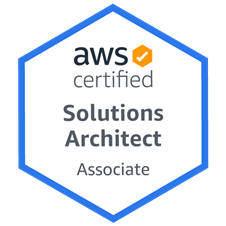 Imagem da badge refente à certificação de Solutions Architect Associate da AWS