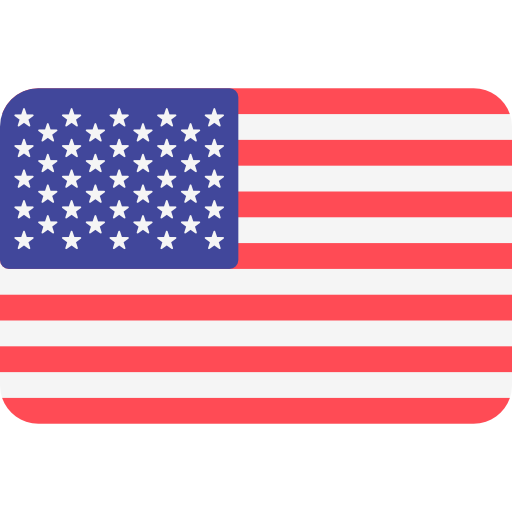 bandeira dos Estados Unidos para mudar o idioma para o inglês